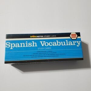 Spanish Vocabulary Study Cards - Blue